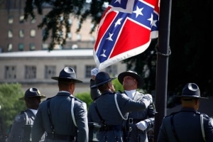 The Confederate flag was removed from the State House grounds in Columbia, S.C. on Friday. Credit @ Travis Dove for The New York Times